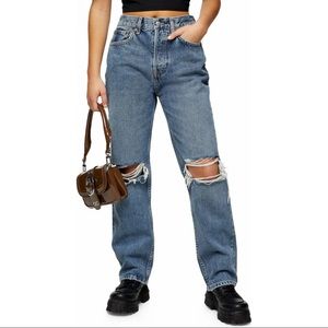 Topshop Ripped Dad Jeans